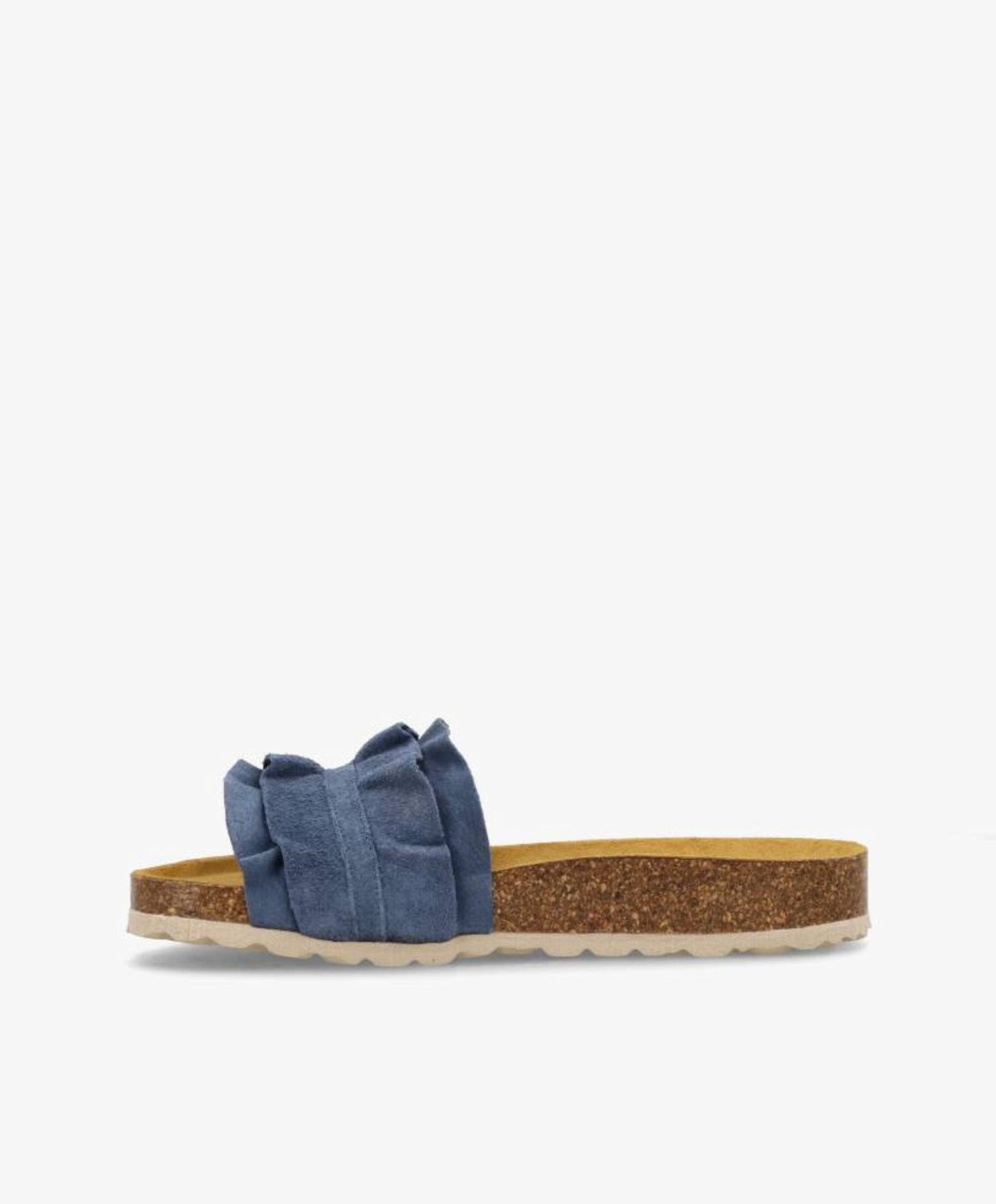 ATLAS - Jeans blå ruskind - Sliders Dame