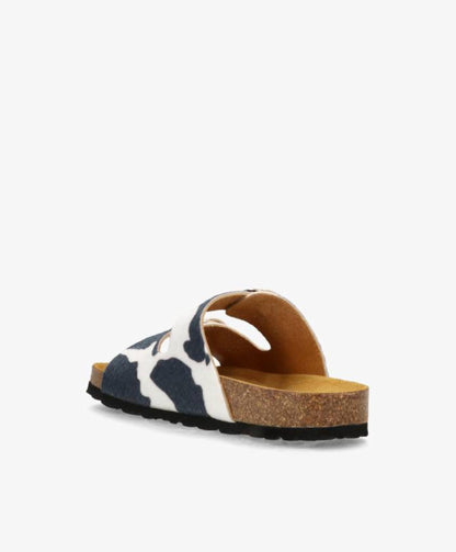 TORPINA Ha - Sort koprint ruskind - Slip-ons Dame