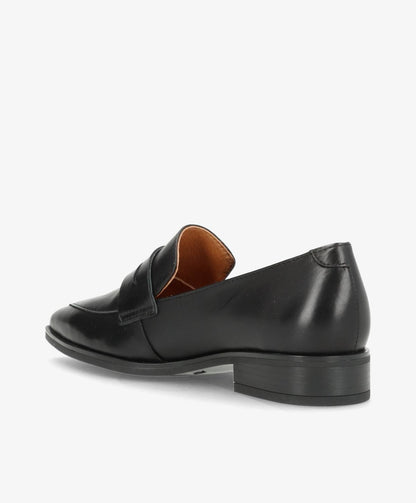 HENNY - Sort Læder - Loafers - Dame