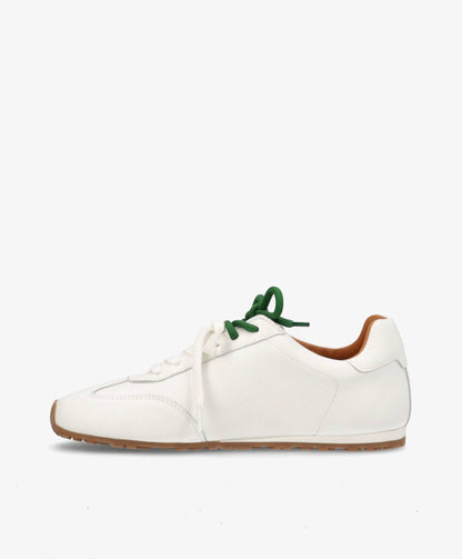 LEVEL F - Hvid læder med struktur - Sneakers low Dame