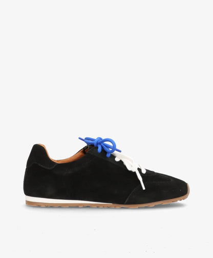 LEVEL S - Sort ruskind - Sneakers low Dame