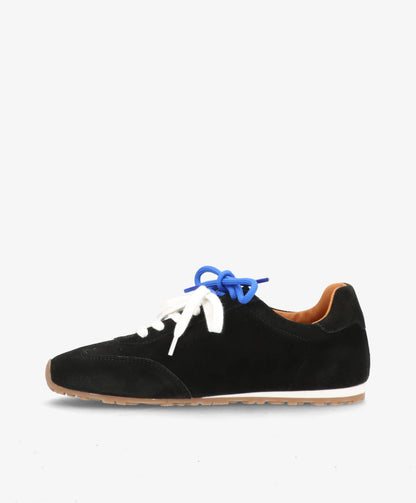 LEVEL S - Sort ruskind - Sneakers low Dame