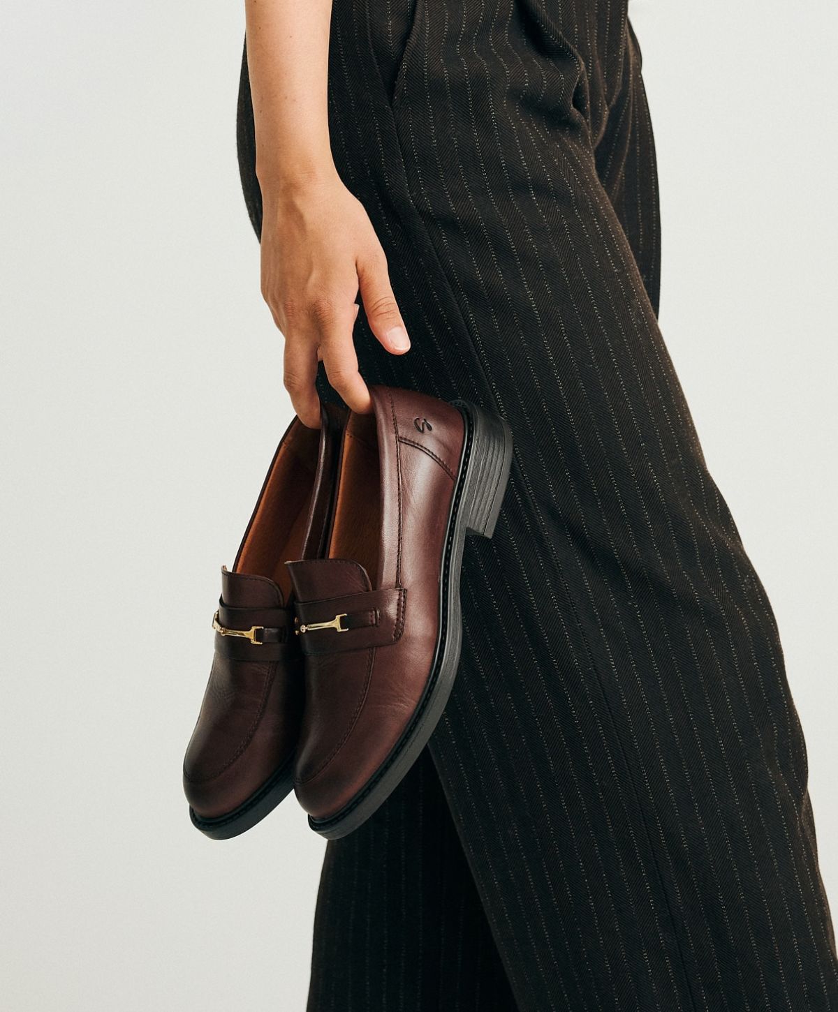 LIBBY Mørkebrun - Loafers - læder