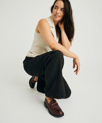 LIBBY Mørkebrun - Loafers - læder