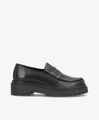 LIEKE - Sort Læder - Loafers - Dame