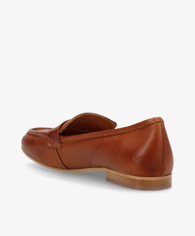 LINA - Mellembrun læder -  Dame