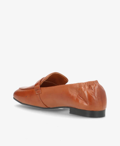 LINNEA - Mellembrun læder -  Dame