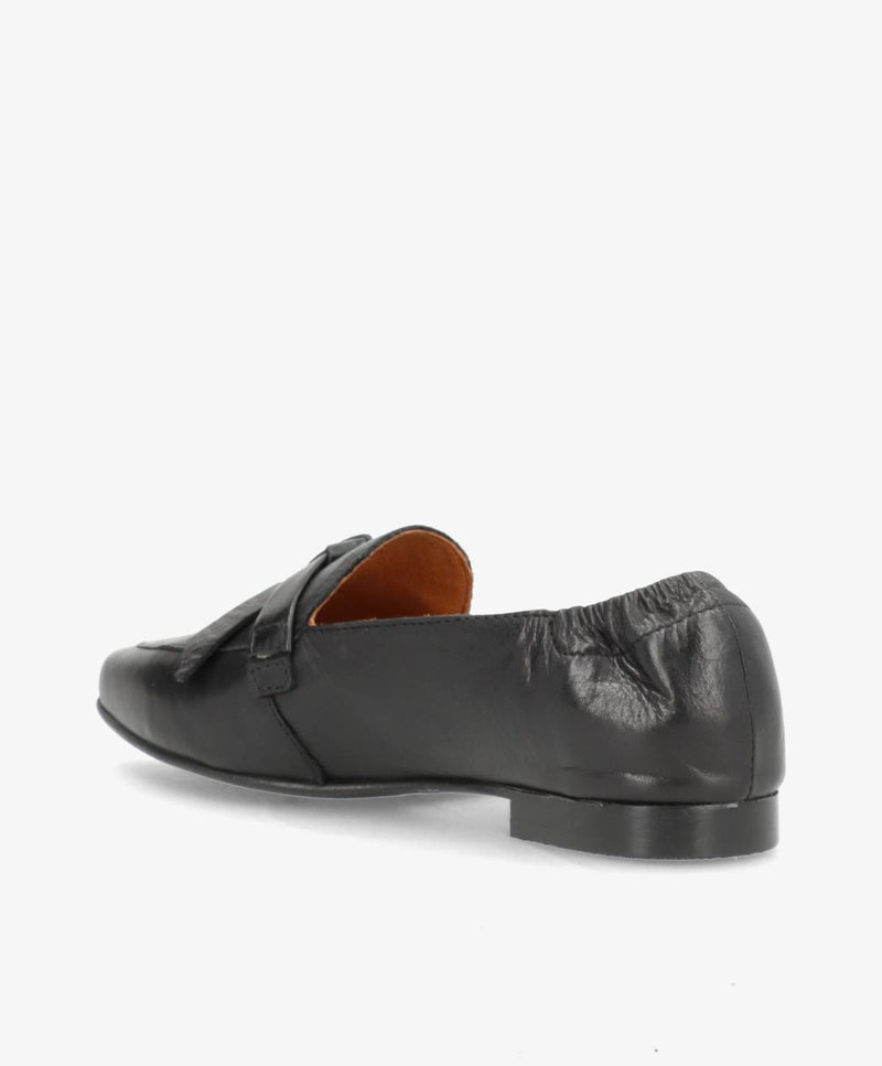 LUMIÉ - Sort læder - Loafers med spids Dame