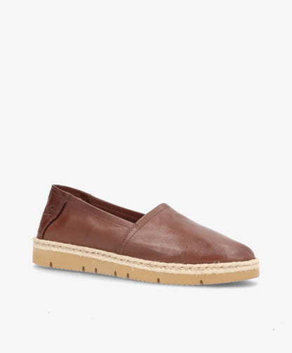 MARISOL - Mørkebrun læder - Ballerina Dame