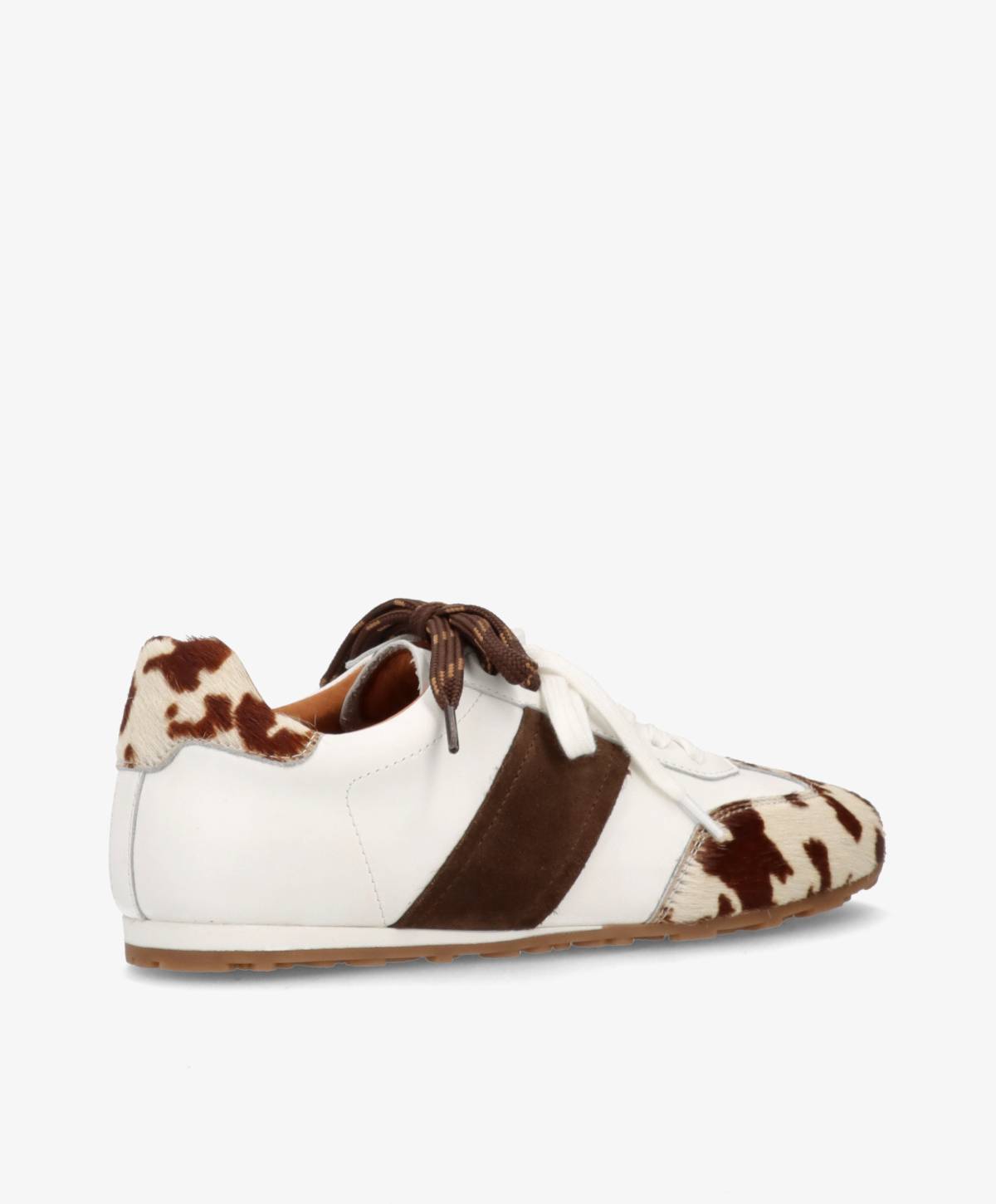 NOVEL LHa - Hvid m. koprint læder - Sneakers low Dame