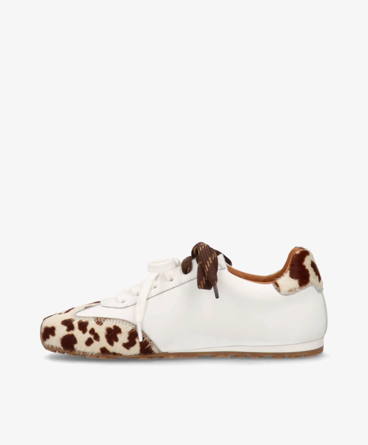 NOVEL LHa - Hvid m. koprint læder - Sneakers low Dame