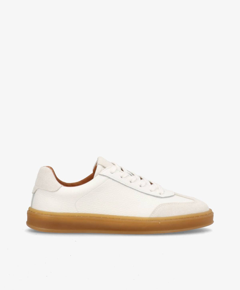 SIGNAL PULSE F - Hvid læder med struktur - Sneakers low Dame