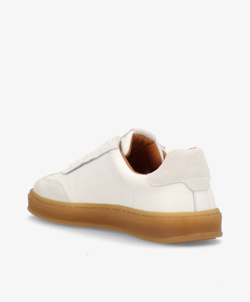 SIGNAL PULSE F - Hvid læder med struktur - Sneakers low Dame