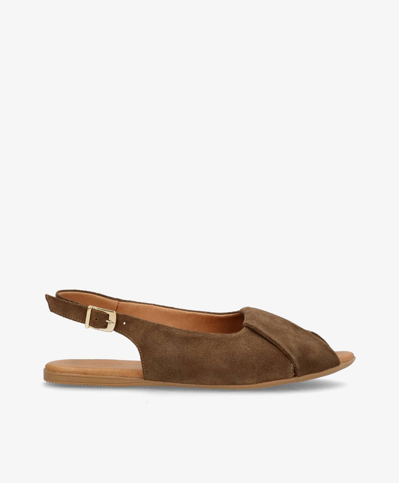 VIDA S - Khaki ruskind - Slingback Dame