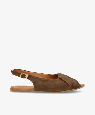 VIDA S - Khaki ruskind - Slingback Dame