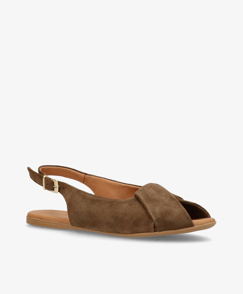 VIDA S - Khaki ruskind - Slingback Dame