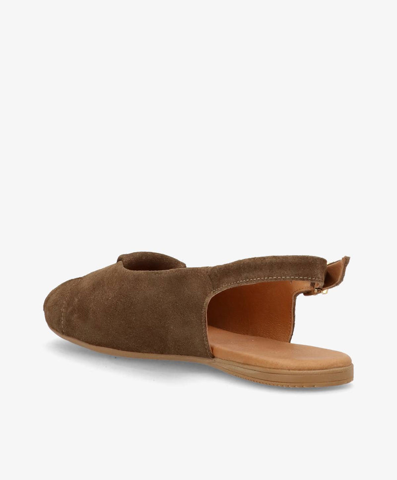 VIDA S - Khaki ruskind - Slingback Dame