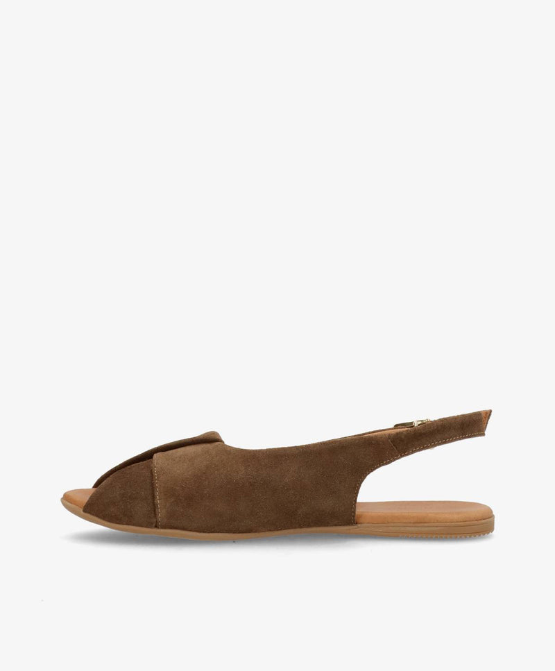 VIDA S - Khaki ruskind - Slingback Dame