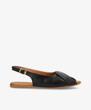 VIDA - Sort læder - Slingback Dame