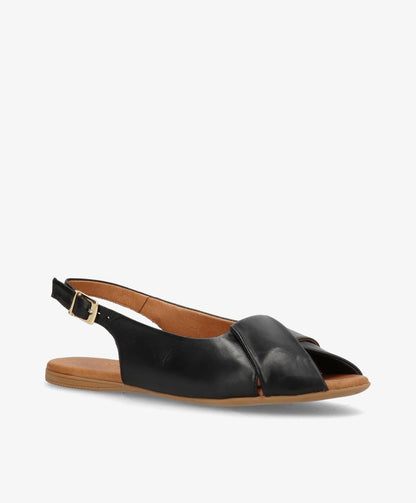 VIDA - Sort læder - Slingback Dame