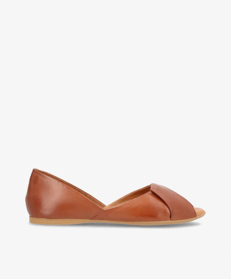 VIVA - Mellembrun læder - Ballerina Dame