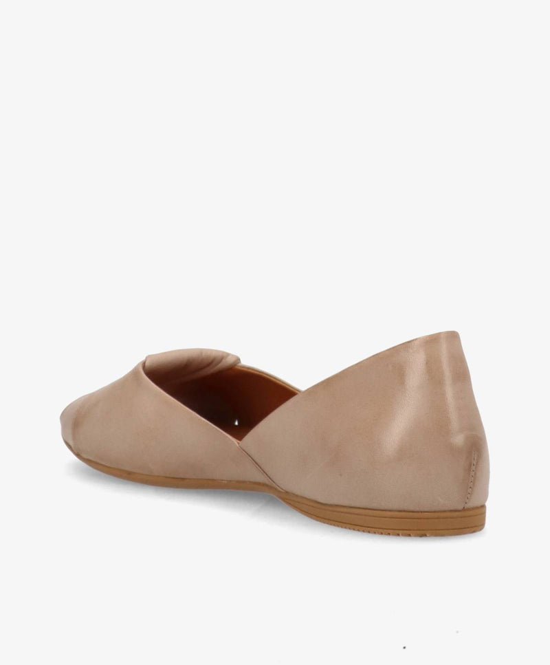VIVA - Beige læder - Ballerina Dame