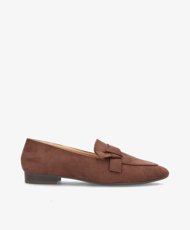 SABINE - Mørkebrun Vegan ruskind - Loafer - Dame