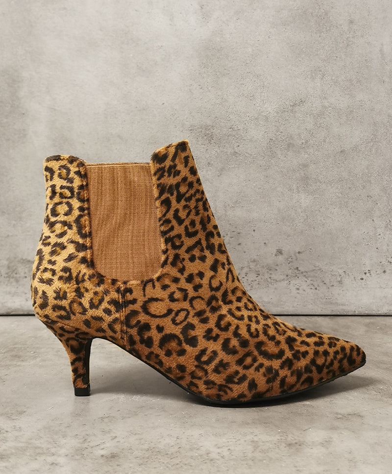 Dame Støvlet med - Leopard – Havanna Shoes