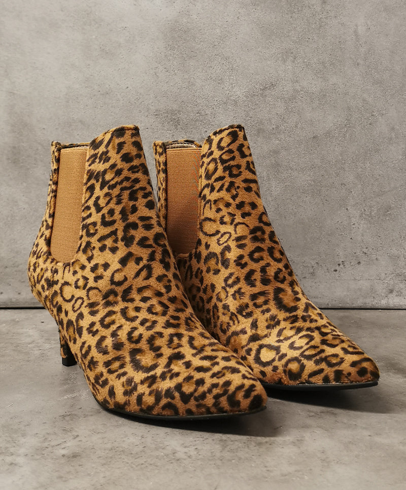 frokost ekspertise At give tilladelse Dame Støvlet med hæl - Leopard – Havanna Shoes