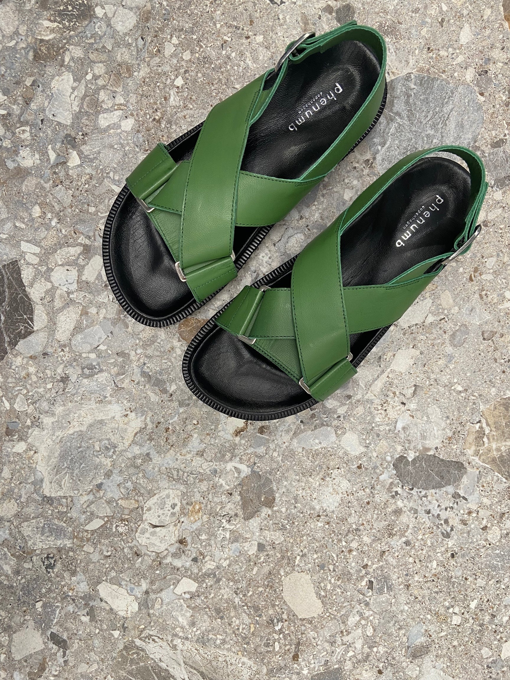 Forord rod Taknemmelig NOELLE - Dame Sandal - Grøn – Havanna Shoes