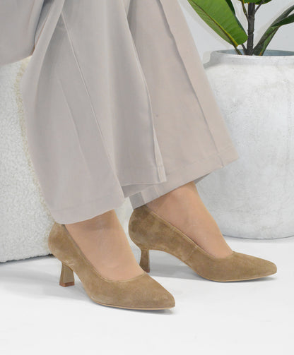 KENDALL - Pumps Ruskind - Beige